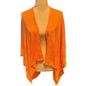 Tecmalha Knit Shawl Wrap Cozy Cotton Orange One Size Scarf Portugal